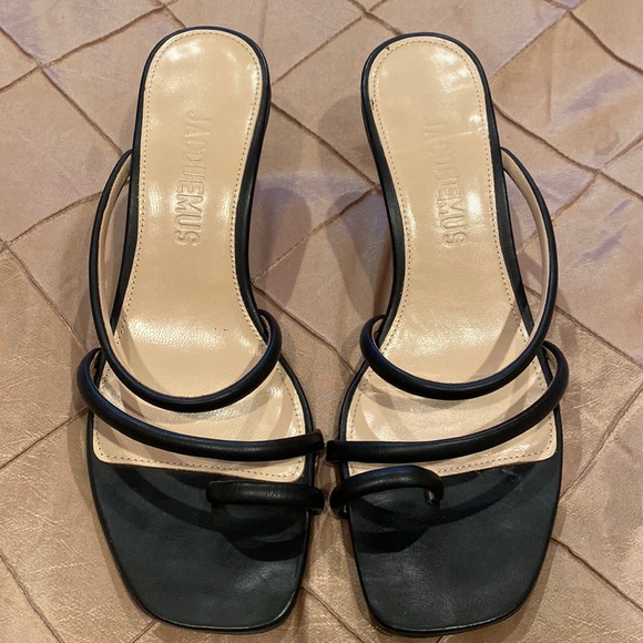 Jacquemus Shoes - Jacquemus Noli Bead low heels multi spaghetti straps, 37.5